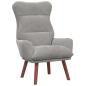 Preview: Sessel Hellgrau 69 x 74 x 93 cm Samt