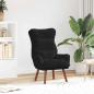 Preview: ARDEBO.de - Sessel Schwarz 69 x 74 x 93 cm Samt