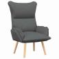 Preview: Sessel Dunkelgrau 69 x 74 x 93 cm Stoff und Sperrholz