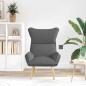 Preview: Sessel Dunkelgrau 69 x 74 x 93 cm Stoff und Sperrholz