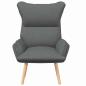 Preview: Sessel Dunkelgrau 69 x 74 x 93 cm Stoff und Sperrholz