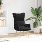 Preview: ARDEBO.de - Sessel Schwarz 69 x 74 x 93 cm Stoff und Sperrholz
