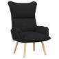 Preview: Sessel Schwarz 69 x 74 x 93 cm Stoff und Sperrholz