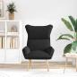 Preview: Sessel Schwarz 69 x 74 x 93 cm Stoff und Sperrholz