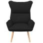 Preview: Sessel Schwarz 69 x 74 x 93 cm Stoff und Sperrholz