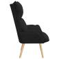 Preview: Sessel Schwarz 69 x 74 x 93 cm Stoff und Sperrholz