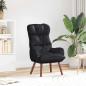 Preview: ARDEBO.de - Sessel Schwarz 69 x 74 x 93 cm Kunstleder