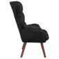 Preview: Sessel Schwarz 69 x 74 x 93 cm Kunstleder