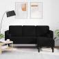 Preview: ARDEBO.de - Sofa Set mit Kissen Schwarz Polyester