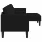 Preview: Sofa Set mit Kissen Schwarz Polyester