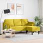 Preview: Sofa Set mit Kissen Gelb Polyester