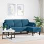 Preview: Sofa Set mit Kissen Blau Polyester