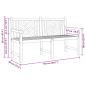 Preview: Gartenbank 150 x 60 x 90 cm Massivholz Teak