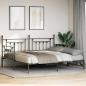 Preview: Tagesbettrahmen Schwarz 107 x 203 cm Stahl