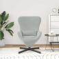 Preview: Eiersessel Hellgrau 63 x 73 x 90 cm Samt