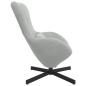 Preview: Eiersessel Hellgrau 63 x 73 x 90 cm Samt