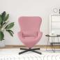 Preview: Eiersessel Rosa 63 x 73 x 90 cm Samt