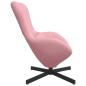 Preview: Eiersessel Rosa 63 x 73 x 90 cm Samt
