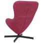 Preview: Eiersessel Weinrot 63 x 73 x 90 cm Samt