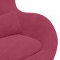 Preview: Eiersessel Weinrot 63 x 73 x 90 cm Samt