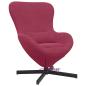 Preview: Eiersessel Weinrot 63 x 73 x 90 cm Samt