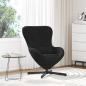 Preview: ARDEBO.de - Eiersessel Schwarz 63 x 73 x 90 cm Samt