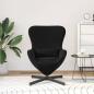 Preview: Eiersessel Schwarz 63 x 73 x 90 cm Samt