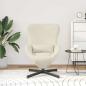Preview: Eiersessel Creme 63 x 73 x 90 cm Samt
