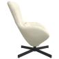 Preview: Eiersessel Creme 63 x 73 x 90 cm Samt
