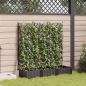 Preview: ARDEBO.de - Garten-Pflanzgefäß 3 stk. Braun 120 x 40 x 125,5 cm PP