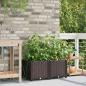Preview: Garten-Pflanzgefäß 2 Stk. Braun 80 x 40 x 37,5 cm PP