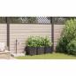Preview: Garten-Pflanzgefäß 3 Stk. Braun 120 x 40 x 37,5 cm PP