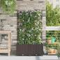 Preview: Garten-Pflanzgefäß 2 Stk. Braun 80 x 40 x 142 cm PP