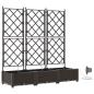 Preview: Garten-Pflanzgefäß 3 Stk. Braun 120 x 40 x 126 cm PP
