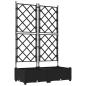 Preview: Garten-Pflanzgefäß 2 stk. Schwarz 80 x 40 x 125,5 cm PP