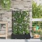 Preview: ARDEBO.de - Garten-Pflanzgefäß 2 Stk. Schwarz 80 x 40 x 126 cm PP