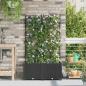 Preview: Garten-Pflanzgefäß 2 Stk. Schwarz 80 x 40 x 142 cm PP