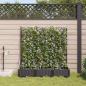 Preview: ARDEBO.de - Garten-Pflanzgefäß 3 Stk. Schwarz 120 x 40 x 126 cm PP