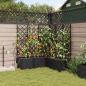 Preview: ARDEBO.de - Garten-Pflanzgefäß 5 stk. Schwarz 120 x 120 x 142 cm PP