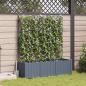 Preview: ARDEBO.de - Garten-Pflanzgefäß 3 stk. Hellgrau 120 x 40 x 143 cm PP