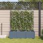 Preview: Garten-Pflanzgefäß 3 stk. Hellgrau 120 x 40 x 143 cm PP