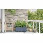 Preview: Garten-Pflanzgefäß 2 Stk. Hellgrau 80 x 40 x 37,5 cm PP