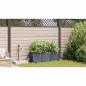 Preview: Garten-Pflanzgefäß 3 Stk. Hellgrau 120 x 40 x 37,5 cm PP