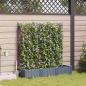 Preview: Garten-Pflanzgefäß 3 Stk. Hellgrau 120 x 40 x 126 cm PP