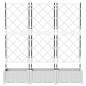 Preview: Garten-Pflanzgefäß 3 stk. Weiß 120 x 40 x 125,5 cm PP