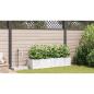 Preview: Garten-Pflanzgefäß 4 Stk. Weiß 160 x 40 x 37,5 cm PP