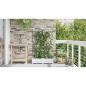 Preview: Garten-Pflanzgefäß 2 Stk. Weiß 80 x 40 x 126 cm PP