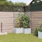Preview: ARDEBO.de - Garten-Pflanzgefäß 3 Stk. Weiß 80 x 80 x 142 cm PP