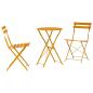 Preview: Klapp Bistro Set 3 stk. Senf Stahl
