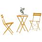 Preview: Klapp Bistro Set 3 stk. Senf Stahl